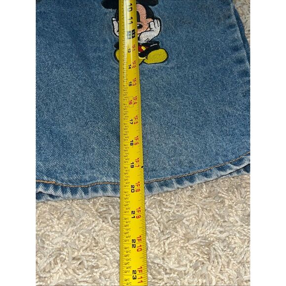 VTG Mickey Mouse Minnie Mouse Denim Jean Shorts Size Large Embroidered - Picture 7 of 10